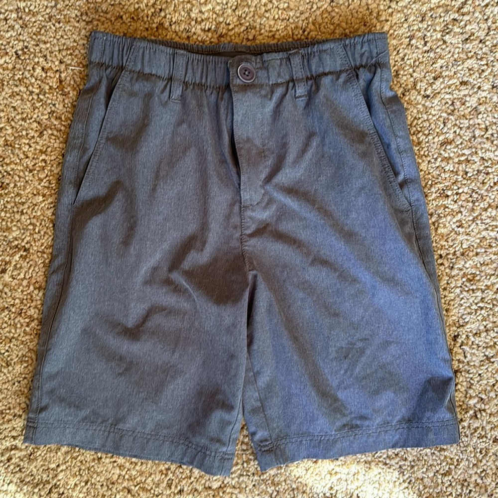 Boys Rorie Whelan Golf Shorts Charcoal Gray